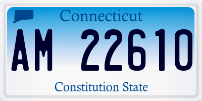 CT license plate AM22610