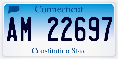 CT license plate AM22697