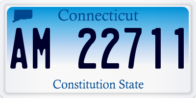 CT license plate AM22711