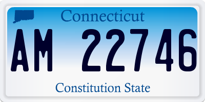 CT license plate AM22746