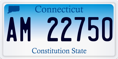 CT license plate AM22750