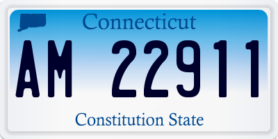 CT license plate AM22911