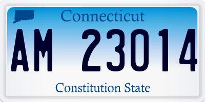 CT license plate AM23014