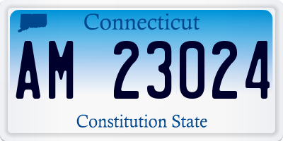 CT license plate AM23024