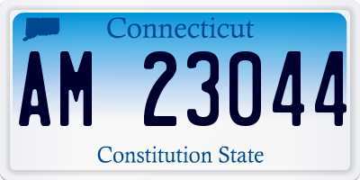CT license plate AM23044