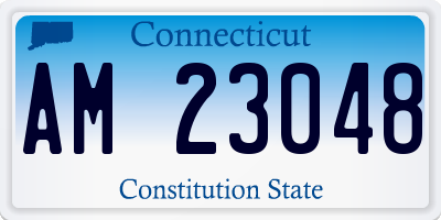 CT license plate AM23048
