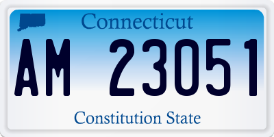 CT license plate AM23051
