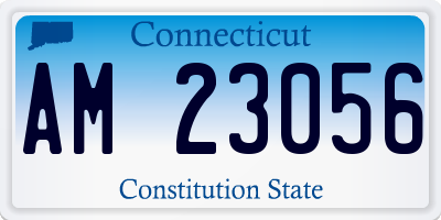 CT license plate AM23056