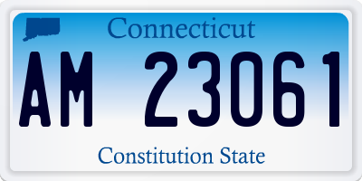 CT license plate AM23061