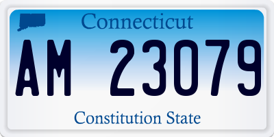 CT license plate AM23079