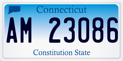 CT license plate AM23086