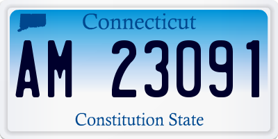CT license plate AM23091