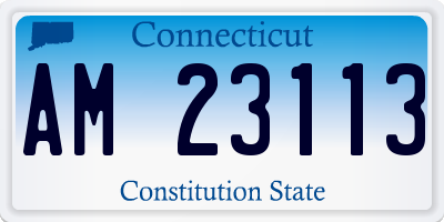 CT license plate AM23113