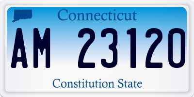 CT license plate AM23120