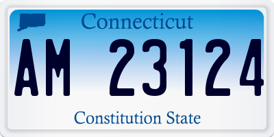 CT license plate AM23124
