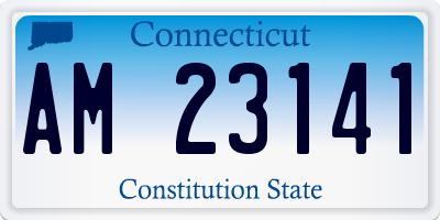 CT license plate AM23141