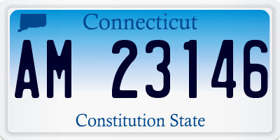CT license plate AM23146