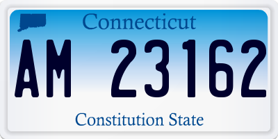 CT license plate AM23162