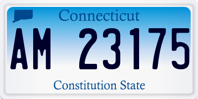 CT license plate AM23175