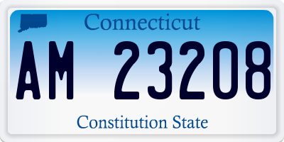 CT license plate AM23208