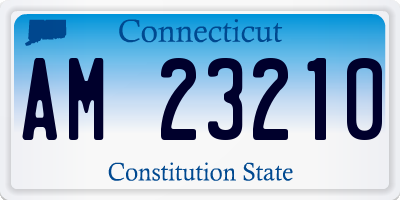 CT license plate AM23210