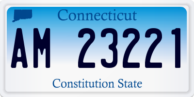 CT license plate AM23221