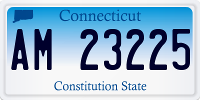 CT license plate AM23225