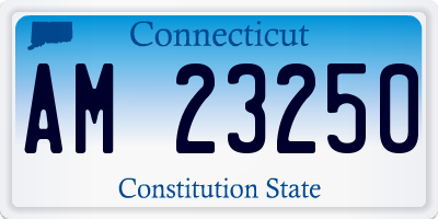 CT license plate AM23250