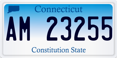 CT license plate AM23255