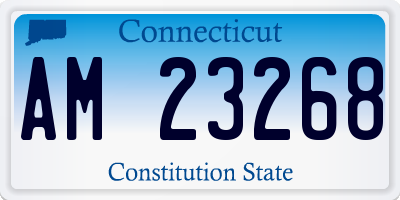 CT license plate AM23268