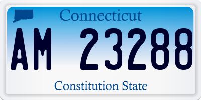 CT license plate AM23288
