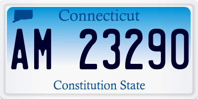 CT license plate AM23290