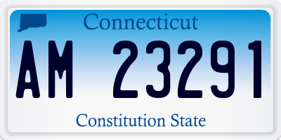 CT license plate AM23291