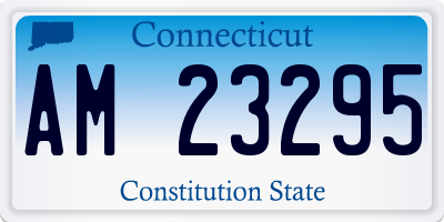 CT license plate AM23295