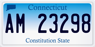 CT license plate AM23298