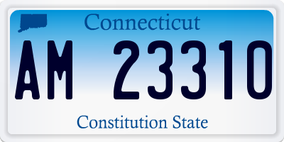 CT license plate AM23310