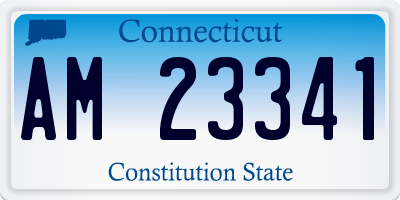 CT license plate AM23341
