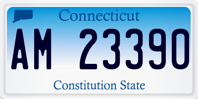 CT license plate AM23390