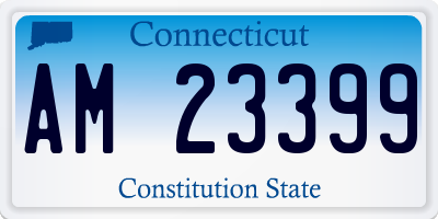 CT license plate AM23399