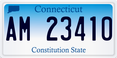 CT license plate AM23410
