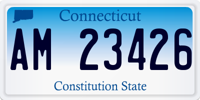 CT license plate AM23426