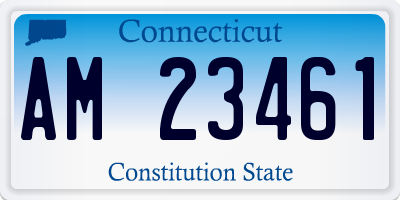 CT license plate AM23461
