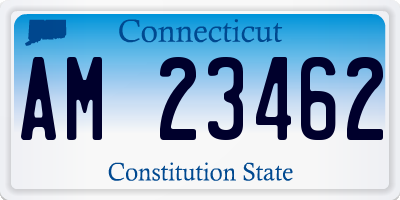 CT license plate AM23462