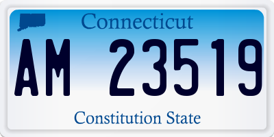 CT license plate AM23519