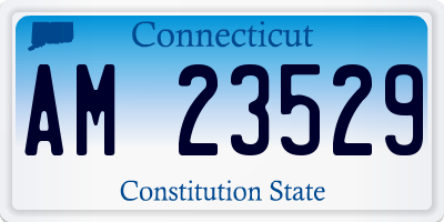 CT license plate AM23529
