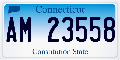 CT license plate AM23558