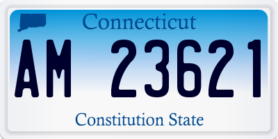 CT license plate AM23621