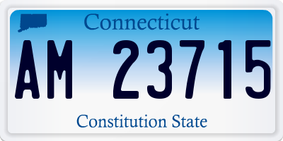 CT license plate AM23715