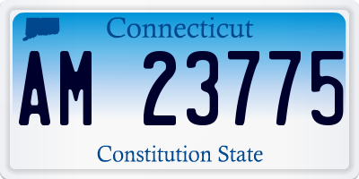 CT license plate AM23775