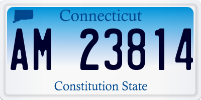 CT license plate AM23814